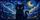 Black Kitten Under Starry Night Sky Celestial Decor For Cat Lovers And Dreamy Drives Car Sunshade - 6