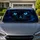 Mystic Black Cat Eyes With Electric Cyan Glow For Night Drive Style And Cat Lovers Car Sunshade - 1