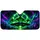 Neon Alien UFO Forest Aurora Space Scene For Sci Fi Road Trip Style Mystery Lovers Car Sunshade - 3