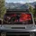 Red Eyed Dark Wolf Beneath Blood Moon For Gothic Wilderness Fans And Night Rides Car Sunshade - 2