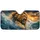 Roaring Lion Charging Through Stormy Ocean Waves For Bold Coastal Safari Wildlife Fans Car Sunshade - 3