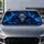 Blue Grim Reaper Skull Dark Fantasy Gothic Travel Style For Metal Fans And Drivers Car Sunshade - 4
