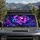 Galaxy Butterfly Rose Heart With Violet Stars For Dreamy Celestial Decor Lovers Gift Car Sunshade - 2