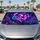 Galaxy Butterfly Rose Heart With Violet Stars For Dreamy Celestial Decor Lovers Gift Car Sunshade - 4