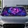 Galaxy Butterfly Rose Heart With Violet Stars For Dreamy Celestial Decor Lovers Gift Car Sunshade - 5