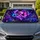 Galaxy Butterfly Rose Heart With Violet Stars For Dreamy Celestial Decor Lovers Gift Car Sunshade - 1