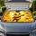Cute Honeybee And Honeycomb Golden Decor For Summer Road Trips And Daily Commuters Car Sunshade - 1