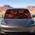 Dark Fantasy Fire Dragon With Volcanic Lightning For Gothic Road Trips And Gamers Car Sunshade - 5