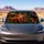 Cute Red Squirrel Peeking From Forest Tree For Woodland Drives And Nature Lovers Car Sunshade - 4