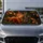 Cute Red Squirrel Peeking From Forest Tree For Woodland Drives And Nature Lovers Car Sunshade - 5