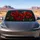 Crimson Red Poppy Flowers On Moody Charcoal Botanical Decor For Road Trips And Travel Car Sunshade - 4