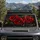 Crimson Red Poppy Flowers On Moody Charcoal Botanical Decor For Road Trips And Travel Car Sunshade - 2