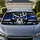 Blue Line Skull American Flag Distressed Stars Stripes Police Support Decor Gift Car Sunshade - 1