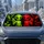 Neon Peace Sign Aliens With Reflective Diamond Glow For Sci Fi Road Trip Lovers Gifts Car Sunshade - 2