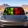 Neon Peace Sign Aliens With Reflective Diamond Glow For Sci Fi Road Trip Lovers Gifts Car Sunshade - 5