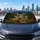 Realistic Deer Family In Deep Green Forest For Rustic Woodland Wildlife Cabin Lovers Car Sunshade - 5