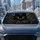 Mysterious Black Cat With Golden Eyes And Claws Gothic Halloween Decor For Pet Lovers Car Sunshade - 4