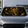 Golden Glitter Scorpion On Black Metallic Gold Zodiac Style For Astrology Fans Gifts Car Sunshade - 4