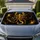 Golden Glitter Scorpion On Black Metallic Gold Zodiac Style For Astrology Fans Gifts Car Sunshade - 1