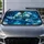 Majestic Sea Turtle With Lotus Blossoms Ocean Glow For Coastal Zen Decor Lovers Gifts Car Sunshade - 4