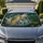 Realistic Leaping Trout With Fishing Lure And River Splash For Anglers Outdoors Fans Car Sunshade - 1