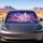 Magical Twilight Butterflies Over Reflective Lake For Dreamy Fantasy Travel Lovers Car Sunshade - 5