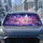 Magical Twilight Butterflies Over Reflective Lake For Dreamy Fantasy Travel Lovers Car Sunshade - 2