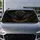 Gothic Black Bat Ruby Eyes Antique Gold Frame Celestial Decor For Dark Fantasy Fans Car Sunshade - 4