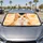 Sleepy Orange Tabby Cat With Clouds And Fishbones For Cozy Daily Drive Cat Lover Decor Car Sunshade - 4