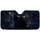 Black Cat With Golden Eyes And Gothic Blue Roses For Dark Fantasy Cat Lovers Mystic Decor Car Sunshade - 3