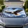 Realistic Bald Eagle Soaring Over Blue Sky Clouds For Patriotic Road Trip Style Fans Car Sunshade - 1