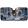 Misty Snowy Forest Wolf Pack Wilderness Scene For Rustic Winter Nature Lovers And Fans Car Sunshade - 3