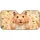 Cute Golden Hamster With Peace Paws And Sunflower Seeds For Cozy Pet Lover Style Car Sunshade - 3