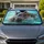 Realistic Hippopotamus In Turquoise Water Splashes For Safari Wildlife Lovers And Fans Car Sunshade - 1