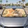Realistic Kitten Hugging Bunny With Meadow Flowers For Cozy Animal Lovers Decor Gift Car Sunshade - 5