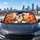 British Bulldog Puppy With Autumn Leaves Fall Decor For Dog Lovers And Pet Owners Car Sunshade - 5