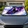 Howling Black Wolf Feather Moon Fantasy Night Sky Decor For Mystic Road Trip Fans Car Sunshade - 1