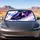 Howling Black Wolf Feather Moon Fantasy Night Sky Decor For Mystic Road Trip Fans Car Sunshade - 5