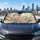 Eastern Dragon With Peony Blossoms Watercolor Fantasy Decor For Asian Aesthetic Fans Car Sunshade - 5