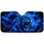 Roaring Blue Lion Head With Electric Mane For Fantasy Wildlife Fans And Bold Rides Car Sunshade - 3
