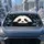 Cute Panda Cub With Bamboo Leaves On Charcoal For Cozy Road Trips And Animal Lovers Car Sunshade - 2