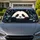 Cute Panda Cub With Bamboo Leaves On Charcoal For Cozy Road Trips And Animal Lovers Car Sunshade - 1