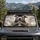 Gray American Bulldog Heart Paws Silver Bokeh Dog Lover Road Trip Decor Gift For Owners Car Sunshade - 2