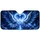 Icy Blue Angel Wings Electric Heart Rose Fantasy Night Sky For Mystic Gothic Dreamers Car Sunshade - 3