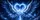 Icy Blue Angel Wings Electric Heart Rose Fantasy Night Sky For Mystic Gothic Dreamers Car Sunshade - 6