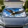 Bald Eagle Flying Over Blue Sky Clouds Patriotic Wildlife Decor For Outdoor Lovers Car Sunshade - 1