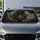 Charging Wild Boar In Smoky Darkness For Rugged Hunting Lodge Outdoor Enthusiasts Car Sunshade - 5