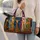 Whimsical Giraffe Patchwork With Halloween Accents For Animal Lovers Autumn Trips Quilted Weekend Bag - 2