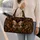 Baroque Butterfly Scrolls On Black For Gothic Getaways And Elegant Holiday Style Quilted Weekend Bag - 2