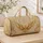 Gilded Angel Wings On Antique Ivory For Elegant Holiday Travel And Vintage Style Quilted Weekend Bag - 4
